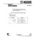 Sony MHC-6600D, ST-H6600D Service Manual