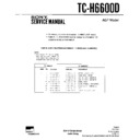 Sony MHC-6600D, TC-H6600D Service Manual