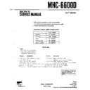 Sony MHC-6600D Service Manual