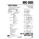 Sony MHC-6800 (serv.man2) Service Manual