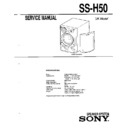 Sony MHC-710, SS-H50 (serv.man2) Service Manual