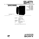 Sony MHC-771, MHC-D6, MHC-G77, SS-H771, SS-H771G Service Manual