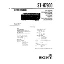 Sony MHC-7900, MHC-P100X, ST-H7900 Service Manual