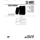 Sony MHC-881, MHC-991AV, MHC-D7, MHC-G88, MHC-G99AV, SS-H991, SS-H991G, SS-H991SR Service Manual