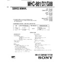 Sony MHC-881, MHC-D7, MHC-G88 Service Manual