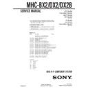 Sony MHC-BX2, MHC-DX2, MHC-DX2B Service Manual