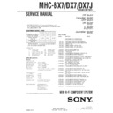 mhc-bx7, mhc-dx7, mhc-dx7j service manual