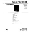 Sony MHC-C605, SS-SR10, SS-SR10A Service Manual