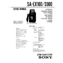 Sony MHC-C9EX, MHC-EX10AV, MHC-EX90, SA-EX100, SA-S900 Service Manual