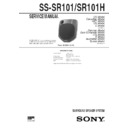 Sony MHC-D90AV, MHC-GR10AV, MHC-GR8, MHC-RX100AV, MHC-RX80, MHC-RX90, SS-SR101, SS-SR101H Service Manual