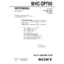 Sony MHC-DP700 Service Manual