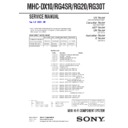Sony MHC-DX10, MHC-RG20, MHC-RG30T, MHC-RG4SR Service Manual