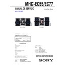 Sony MHC-EC55, MHC-EC77 Service Manual