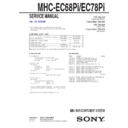 Sony MHC-EC68PI, MHC-EC78PI Service Manual
