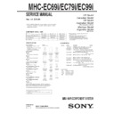 Sony MHC-EC69I, MHC-EC79I, MHC-EC99I Service Manual