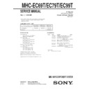 Sony MHC-EC69T, MHC-EC79T, MHC-EC99T (serv.man2) Service Manual