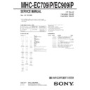 Sony MHC-EC709IP, MHC-EC909IP Service Manual