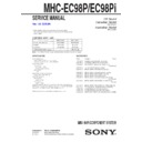 mhc-ec98p, mhc-ec98pi service manual