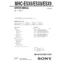 mhc-esx6, mhc-esx8, mhc-esx9 service manual
