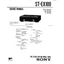 Sony MHC-EX100AV, MHC-EX50, MHC-EX70AV, MHC-EX90, ST-EX100 Service Manual
