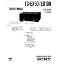 Sony MHC-EX100AV, MHC-EX50, MHC-EX70AV, MHC-EX90, TC-EX100, TC-EX90 Service Manual