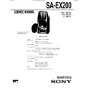 Sony MHC-EX100AV, SA-EX200 Service Manual