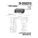 Sony MHC-EX10AV, MHC-EX9AV, TA-EX10, TA-EX9 Service Manual