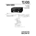 Sony MHC-EX5, TC-EX5 Service Manual