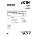 Sony MHC-EX5 Service Manual
