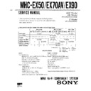 Sony MHC-EX50, MHC-EX70AV, MHC-EX90 Service Manual