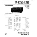 Sony MHC-EX50, MHC-EX90, TA-EX50, TA-EX90 Service Manual