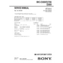 Sony MHC-EX600, MHC-EX700, MHC-EX900 Service Manual