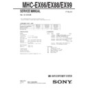 mhc-ex66, mhc-ex88, mhc-ex99 service manual