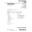Sony MHC-EX660, MHC-EX880, MHC-EX990 Service Manual