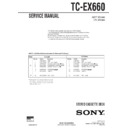 mhc-ex660, tc-ex660 service manual