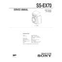 Sony MHC-EX7, SS-EX70 Service Manual