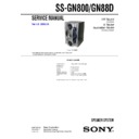 Sony MHC-GN600, MHC-GN700, MHC-GN70V, MHC-GN77D, MHC-GN800, MHC-GN88D, MHC-GX8800, SS-GN800, SS-GN88D Service Manual