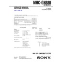 Sony MHC-GN880 Service Manual