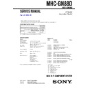 Sony MHC-GN88D Service Manual