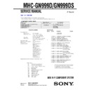 Sony MHC-GN999D, MHC-GN999DS Service Manual