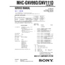 Sony MHC-GNV111D, MHC-GNV99D Service Manual