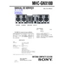 Sony MHC-GNX100 (serv.man2) Service Manual