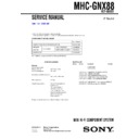 Sony MHC-GNX88 Service Manual