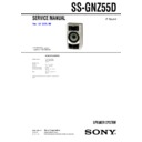 Sony MHC-GNZ55D, SS-GNZ55D Service Manual