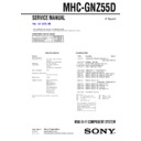 Sony MHC-GNZ55D Service Manual