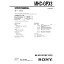 mhc-gpx3 service manual