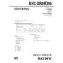 mhc-gr8, mhc-rx90 service manual