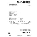 mhc-gr8000 service manual