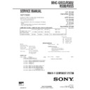 Sony MHC-GRX3, MHC-R300, MHC-R500, MHC-RX55 Service Manual
