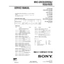 Sony MHC-GRX30, MHC-GRX30J, MHC-R550, MHC-RXD5 Service Manual